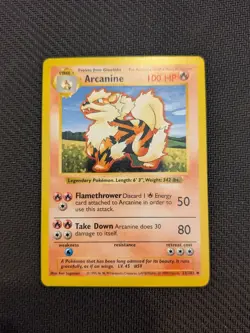 Pokemon TCG - Arcanine - Base Set (Shadowless) - 35/102 - Rare - LP - Image 3