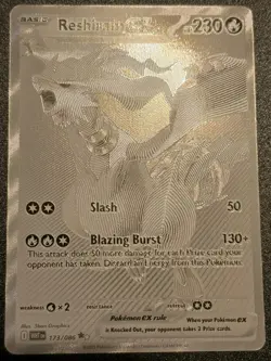 Pokemon Reshiram EX 173 Full Art White Flare - Near Mint - Image 2