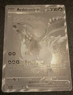 Pokemon Reshiram EX 173 Full Art White Flare - Near Mint - Image 3