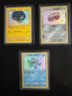 Pokemon Hidden Fates Shiny Vault Lot: Voltorb - Beldum - Froakie - Image 1