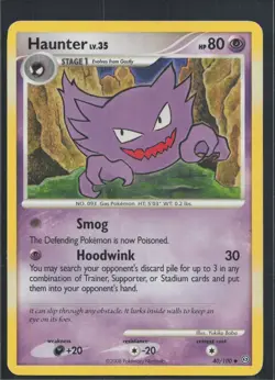 Haunter 40/100 Uncommon Stormfront Pokemon Moderately Played - Image 1