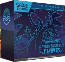 Pokemon TCG - Mega Evolution Phantasmal Flames Elite Trainer Box FREE SHIPPING - Image 1