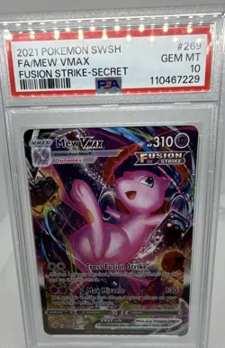2021 Pokemon Mew VMAX (Alternate Art Secret) 269/264 Swsh08: Fusion Strike Holo - Image 1
