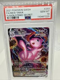 2021 Pokemon Mew VMAX (Alternate Art Secret) 269/264 Swsh08: Fusion Strike Holo - Image 2