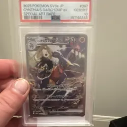 The Pokemon Company Cynthia's Garchomp ex Sv9a Holo SAR JP 087/063 PSA 10 - Image 1