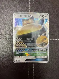 Pokemon TCG - Snorlax GX - SM05 - Sun & Moon Promo - MP/LP Ultra Rare (2016) - Image 1