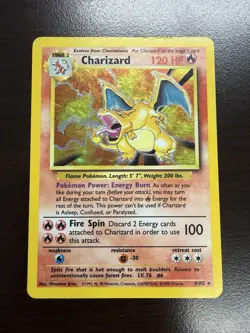 Pokemon TCG - Charizard - 4/102 - Holo - Rare - Base Set Unlimited [Light Play] - Image 1