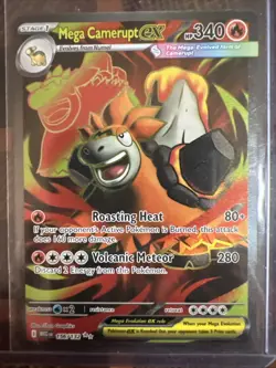 Mega Camerupt EX 156/132 - Pokemon TCG - Mega Evolution Full Art Ultra Rare Holo - Image 1