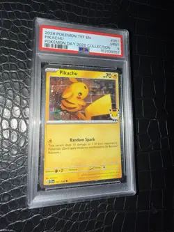 Pikachu 051/162 Pokemon Day Stamped 2025 PSA 9 - Image 2