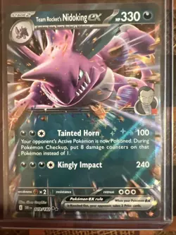 Team Rocket's Nidoking EX - 119/182 - Destined Rivals - Pokemon TCG - Image 1
