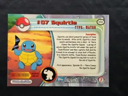 Pokemon Topps Blue Label Squirtle#07 Wartortle #08 Blastoise #09 NM 1999 Vintage - Image 3