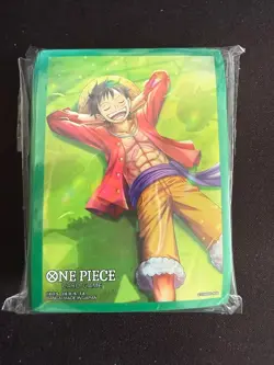 ONE PIECE TCG Official Monkey.D.Luffy ST21 Sleeves (70 Ct) Sealed - Image 1