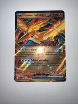 Team Rocket's Moltres ex - (Destined Rivals Stamp) 031/182 Miscellaneous Cards & - Image 2