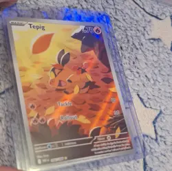 Pokemon Tepig 083/065 SV: White Flare Illustration Rare Holo Basic 70 HP Card - Image 1