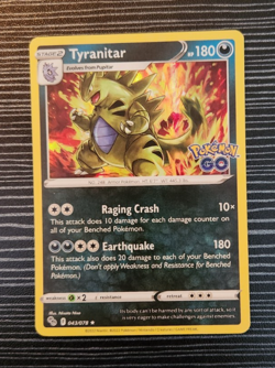 Pokemon TCG- Tyranitar 043/078- Pokemon GO- Rare Holo Card - Image 2