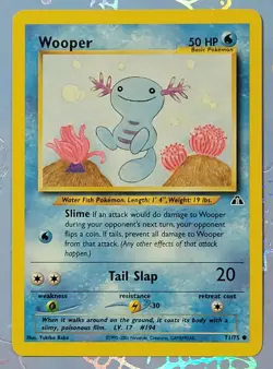 Wooper 71/75 Neo Discovery Pokemon Card VLP - Image 1
