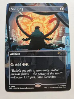 MTG Sol Ring (1988) *Non-Foil* Secret Lair Spider-Man MT/NM Dr Octopus Free Ship - Image 1