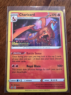 Pokemon Sword&Shield Vivid Voltage Charizard SWSH066 Prerelease BlackStar Promo - Image 1