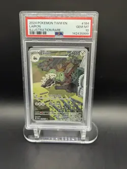 PSA 10 Lairon 184/167 Illustration Rare IR Twilight Masquerade Pokemon GEM MT - Image 1