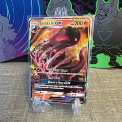 🦖 Pokemon Salazzle GX 25/147 SM Burning Shadows Ultra Rare Holo Pack Fresh! 🦖 - Image 1