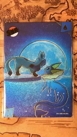 Glaceon Vaporeon PM-SBR No. 001 Eif Origin 3.0 Non-TCG Pokemon - Image 1