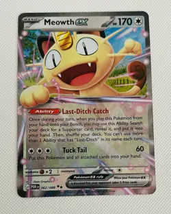 Meowth ex 062/088 Holo Double Rare Perfect Order | NM-Mint| Pokemon Trading TCG - Image 1