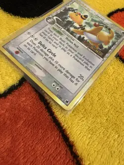 Pokemon TCG Ampharos (Delta Species) EX Dragon Frontiers 1/101 Holo Rare STAMPED - Image 2