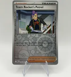 Pokemon TCG Sv10 Destined Rivals Team Rocket's Petrel 176/182 Reverse Holo EN - Image 1