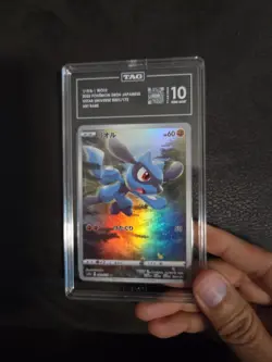 Pokemon Riolu 201/172 S12a Vstar Universe Art Rare Holo TAG 10 Japanese 2022 - Image 1