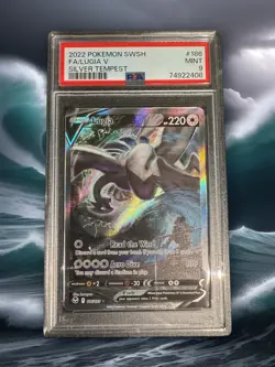 2022 Pokemon Silver Tempest Lugia V Full Art #186 PSA 9 MINT - Image 1