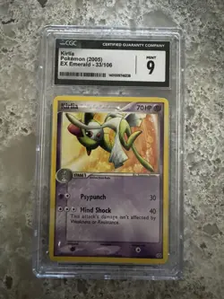Pokemon TCG Kirlia EX Emerald 33/106 CGC 9 MT - Image 1
