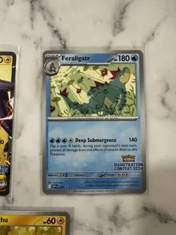 [SVP] Pokemon Illustration Contest 2024 Promo Pikachu, Feraligatr, Toxtricity - Image 3