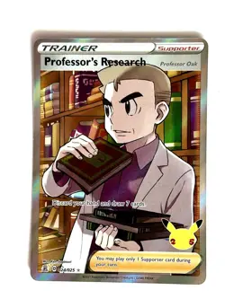 Professor's Research (Professor Oak) 024/025 Ultra Rare Celebrations Pokemon NM - Image 1