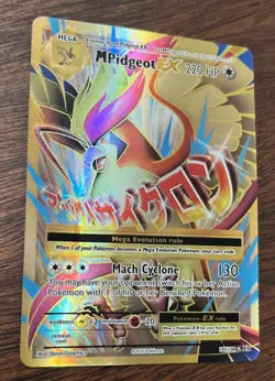 Pokemon TCG M Pidgeot EX 105/108 XY Evolutions Full Art Mega Evolution - Image 4