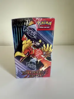 Pokemon Destined Rivals Half Booster Box (18 Packs) New Sealed - One Hole/Rip - Image 2