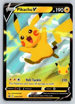 PIKACHU V SWSH143 SWORD & SHIELD PROMO POKEMON NM - Image 1