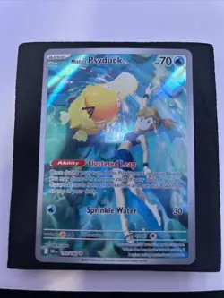 Pokemon Misty's Psyduck 193/182 Destined Rivals Illustration Rare Holo Okacheke - Image 3