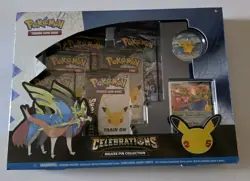 Pokemon TCG Celebrations 25th Zacian Deluxe Pin Collection Box BRAND NEW SEALED - Image 1