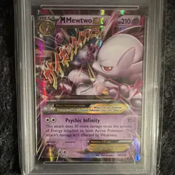 2015 Pokemon XY Breakthrough M Mewtwo EX 64/162 Ultra Rare Full Art Holo PSA 9 - Image 3