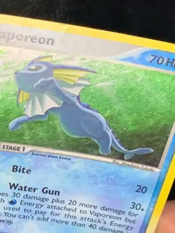 Vaporeon 6/17 Holo Promo POP Series 3 Pokemon - Image 2