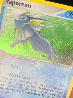 Vaporeon 6/17 Holo Promo POP Series 3 Pokemon - Image 3