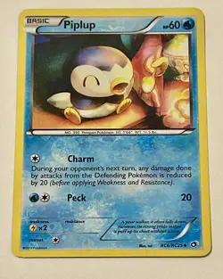 Pokemon Piplup RC6/RC25 Legendary Treasures English Reverse Holo Uncommon rare - Image 1