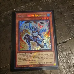 Yugioh Masked HERO Fountain BLGG-EN029 Secret Rare 1st Edition NM - Image 1