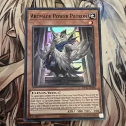 YUGIOH ARTMAGE POWER PATRON SUPER RARE OP30-EN006 NEAR MINT - Image 1