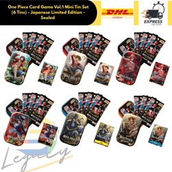 One Piece Mini Tin Pack Vol 1 TS-01 Asia Limited Set Of 6 Tins Sealed - Image 2