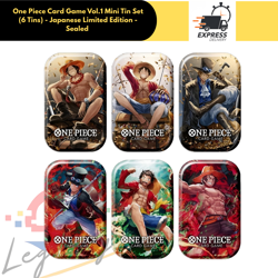 One Piece Mini Tin Pack Vol 1 TS-01 Asia Limited Set Of 6 Tins Sealed - Image 3