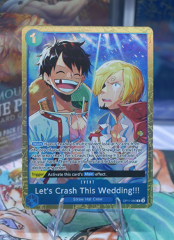 Let's Crash This Wedding!!! One Piece TCG OP11-060 Best Vol. 5 English Alt Promo - Image 1
