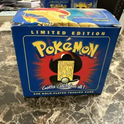 23K Gold Plated CHARIZARD Trading Card 1999 Burger King Pokemon Ball NEW SEALED - Image 2