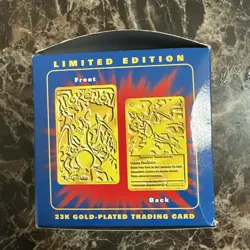 23K Gold Plated CHARIZARD Trading Card 1999 Burger King Pokemon Ball NEW SEALED - Image 3