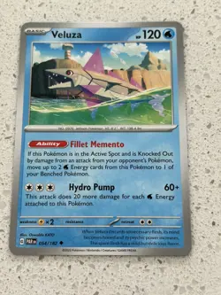 Veluza 054/182 Pokemon SV04: Paradox Rift UNCOMMON NM/M Fast Postage - Image 1
